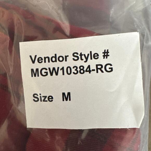 Alesbury Long Sleeve Button Up  Shirt Red Plaid Cotton Men’s Medium NWT - Picture 10 of 10